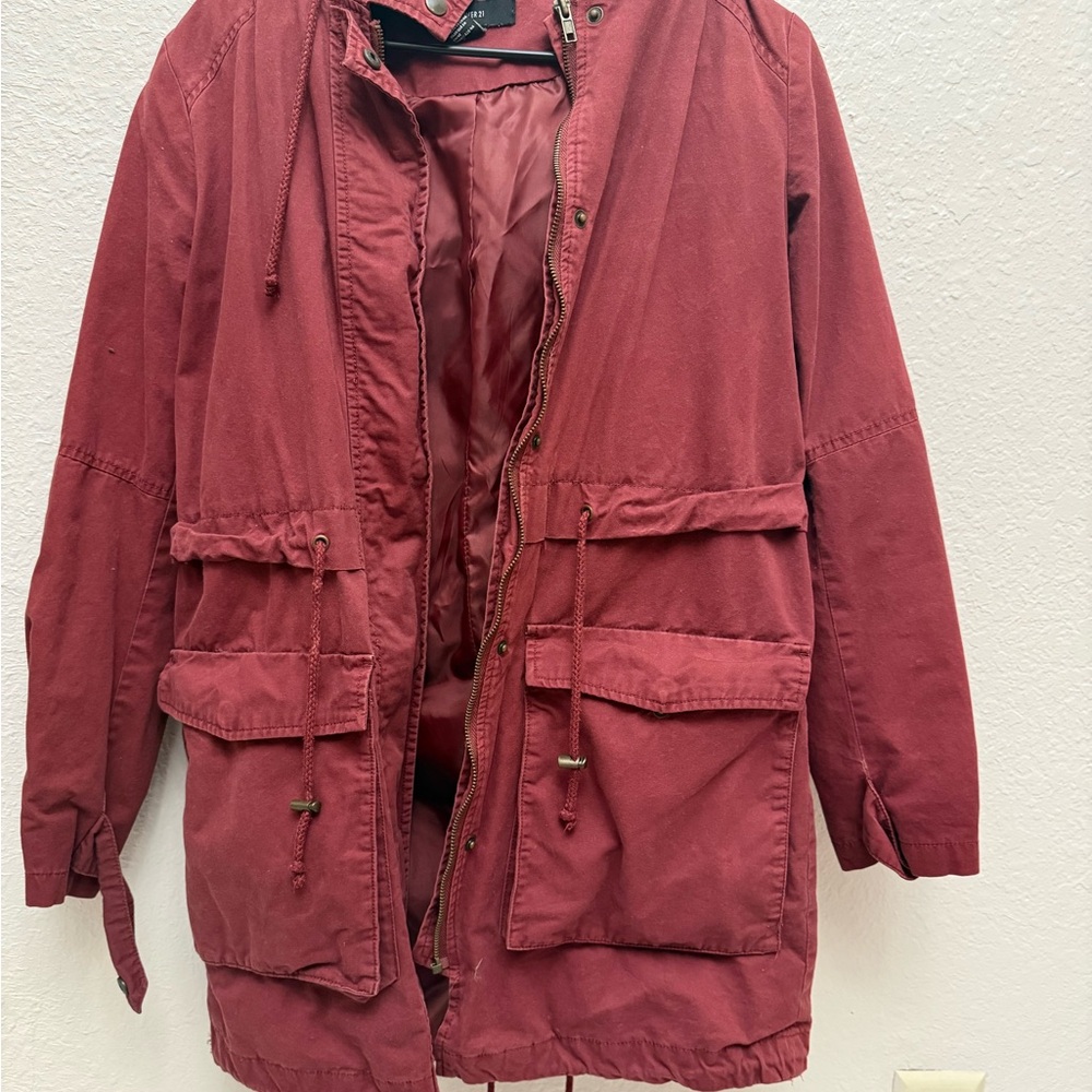 Forever 21 Rusty Red Utility Jacket